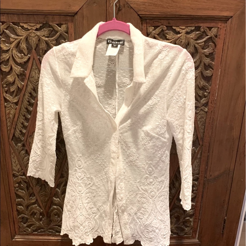 White bottom down shirt